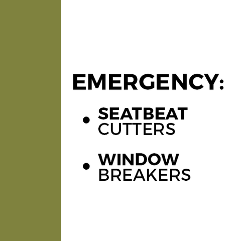 Emergency - Seatbelt Cutter & Window Breaker
