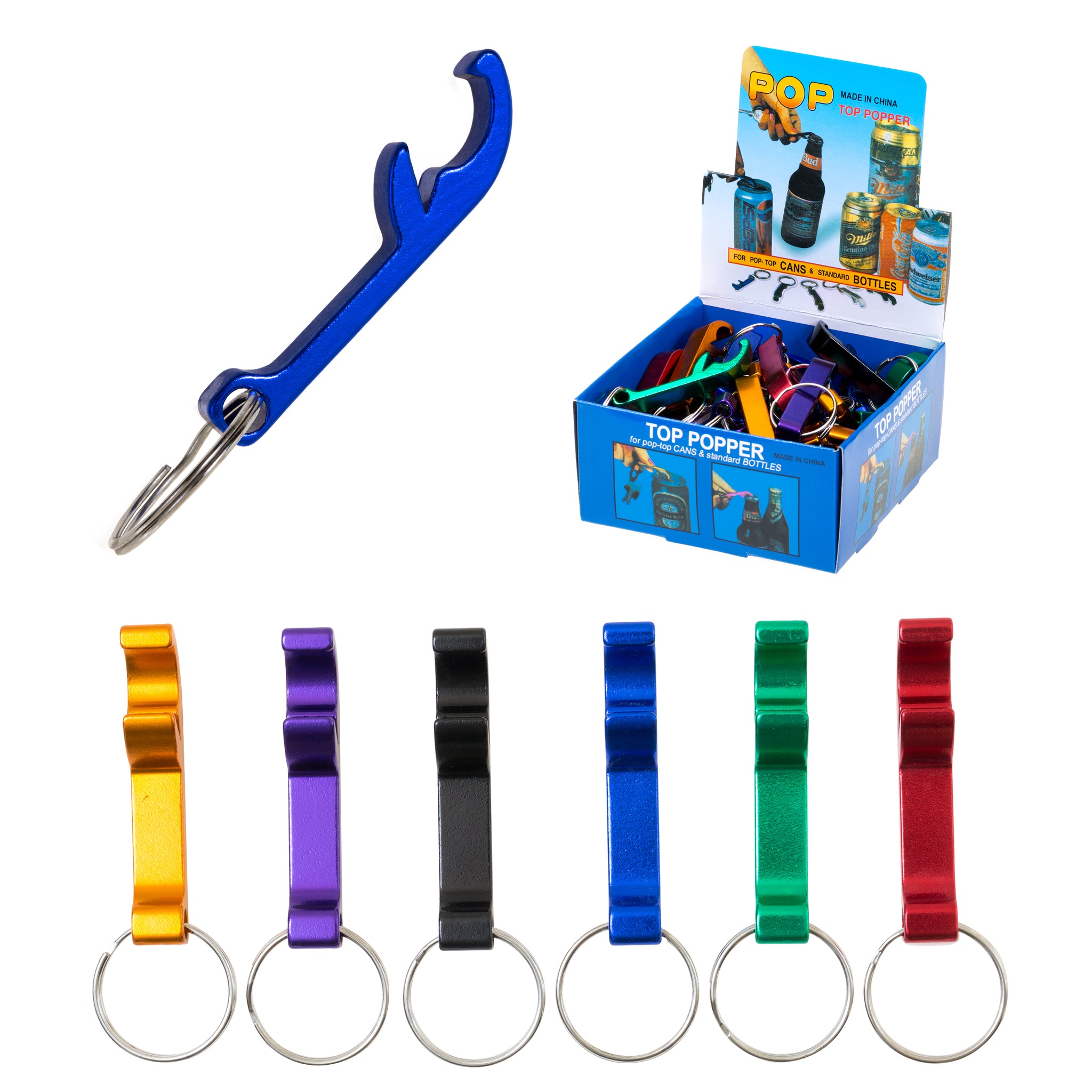 Top Popper Bottle Opener Keychain (48 pc DISPLAY)