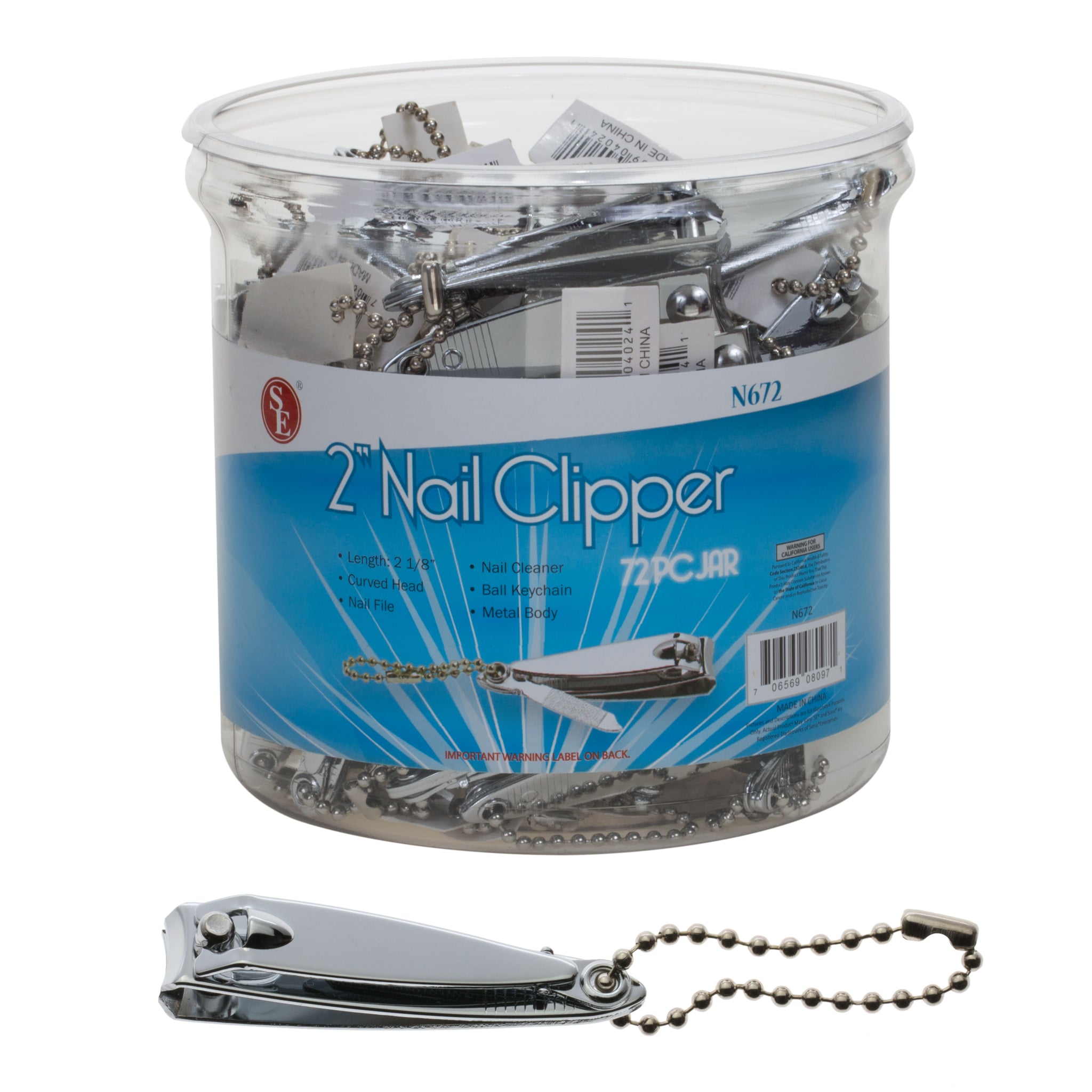 Nail Clipper Keychain (72 pc DISPLAY)