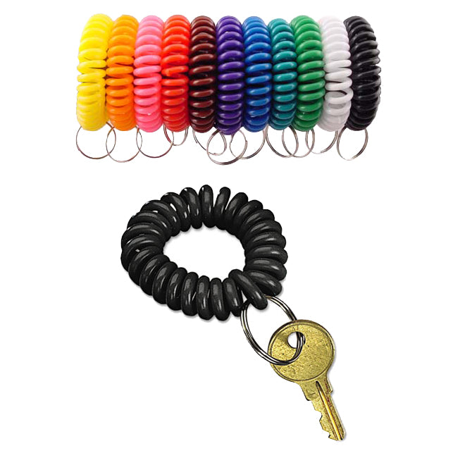 Wristlets Coil Keychain (24 pc DISPLAY)