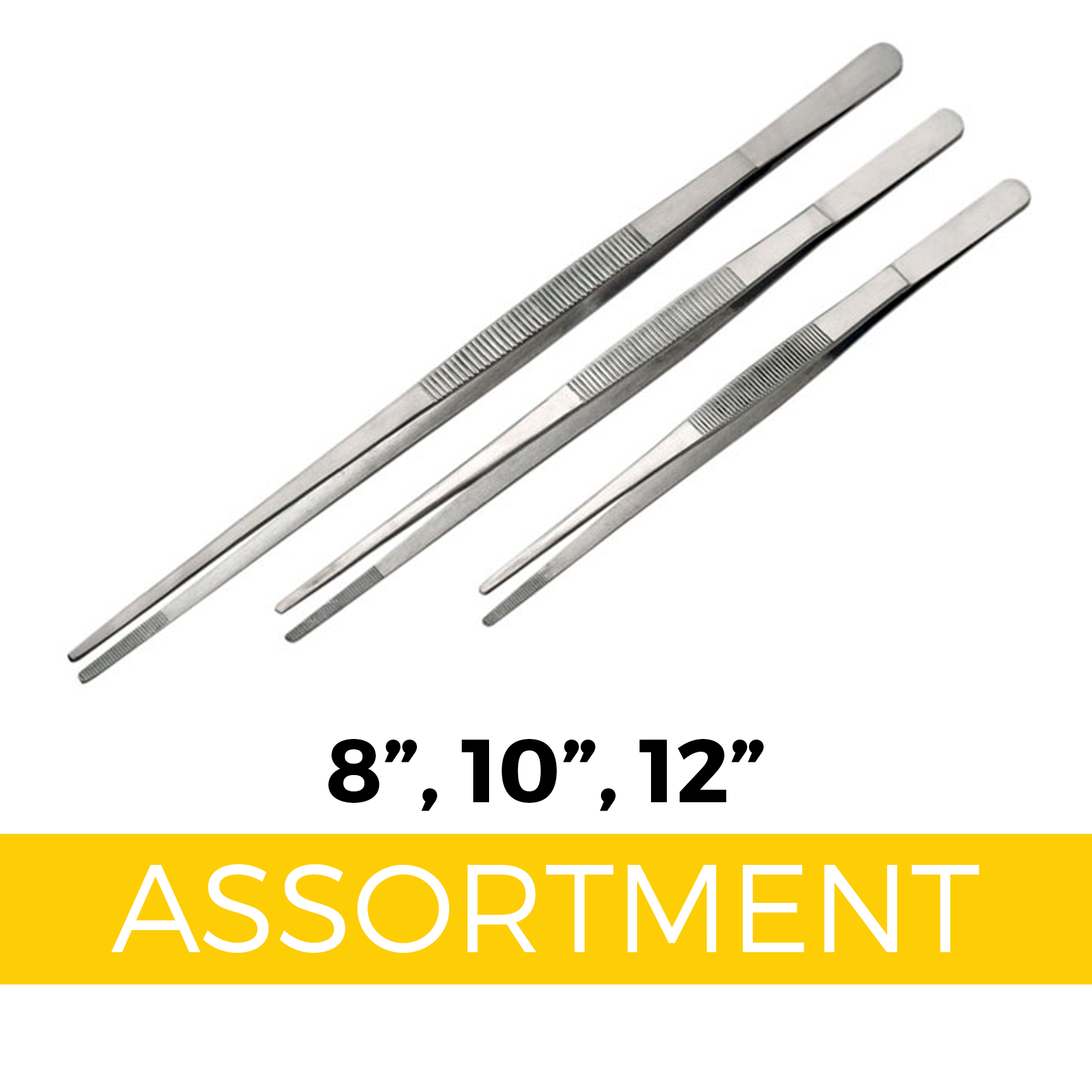 Handy Tweezers - 8", 10", 12" Assortment (18 pc REFILL)