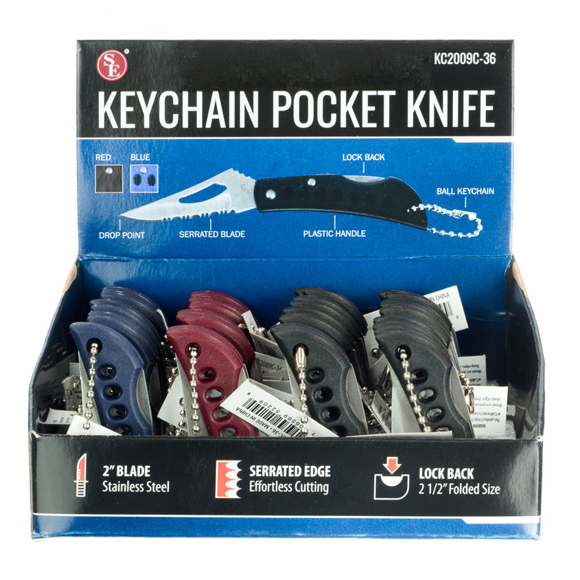 Pocket Knife Keychain (36 pc DISPLAY)
