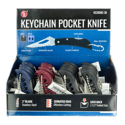 Pocket Knife Keychain (36 pc DISPLAY)