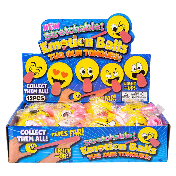 2 Inch Slingshot Emoji Ball (12 pc DISPLAY)