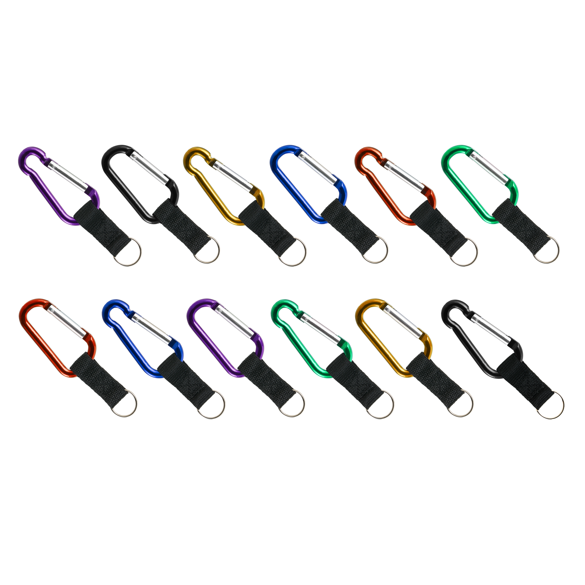 Carabiner with Strap - 80 mm (24 pc Display)