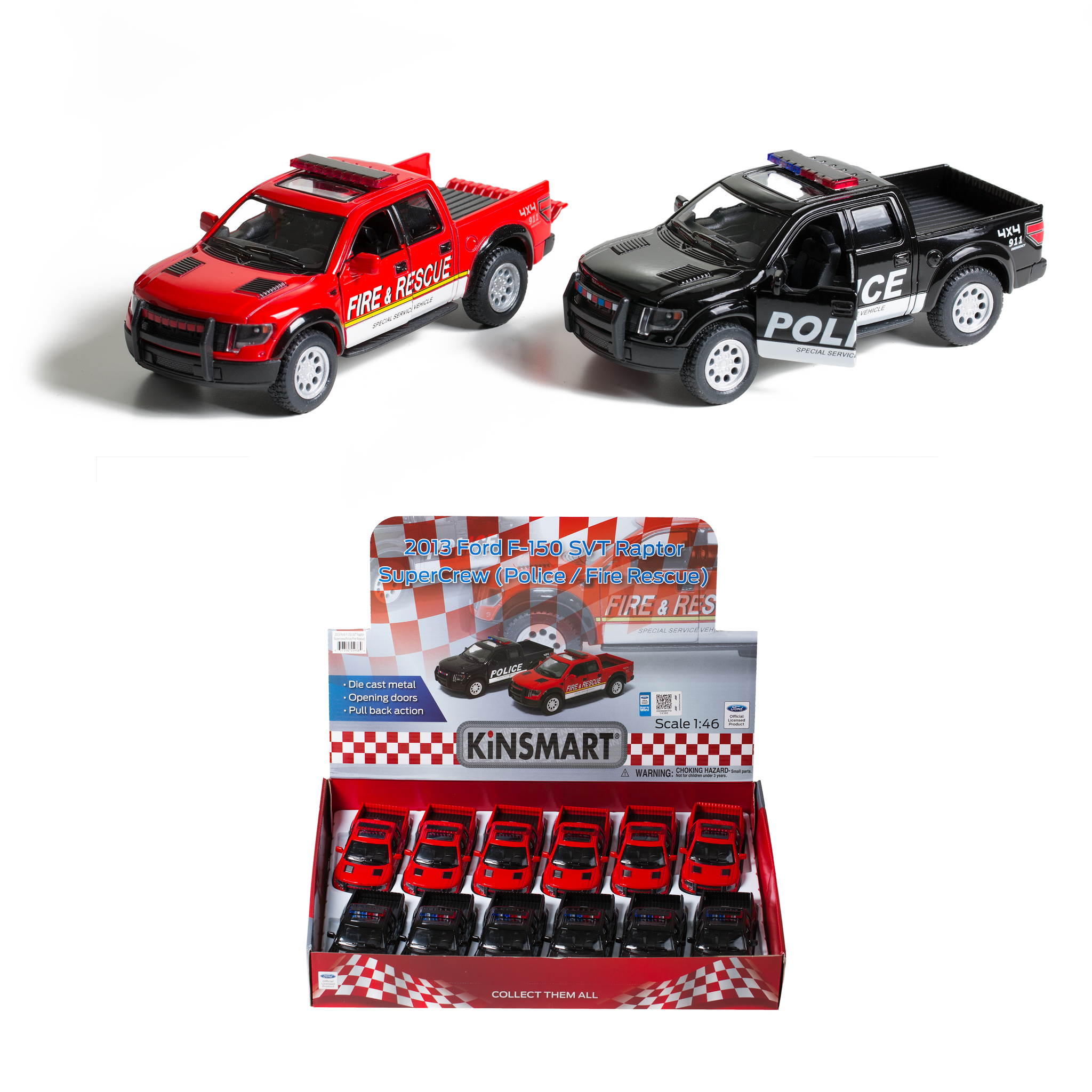 Police and Fire Ford® Raptor (12 pc DISPLAY)