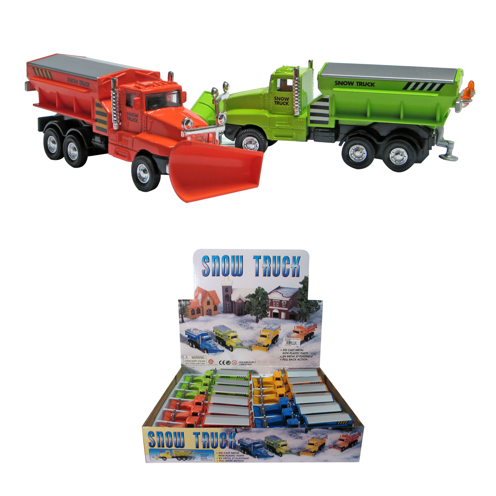 Snow Plow Dump Truck (12 pc DISPLAY)