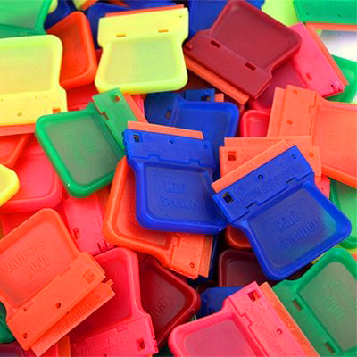 Plastic Blade Miniscrapers® (100 pc REFILL)