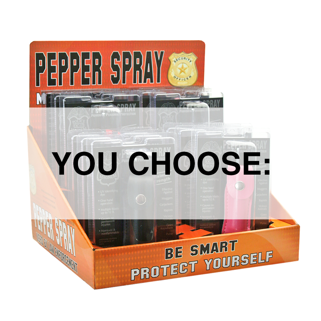 Pepper Spray Display Assortment (12 pc Display)