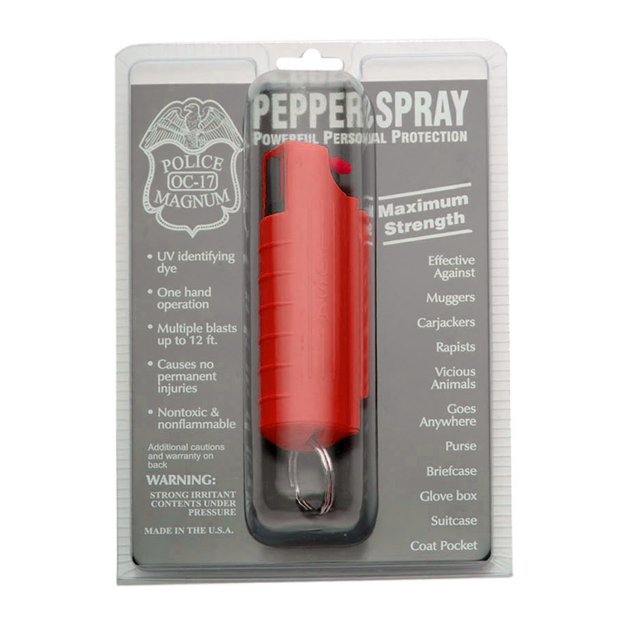 Pepper Spray Hard Case - Red (1 pc)