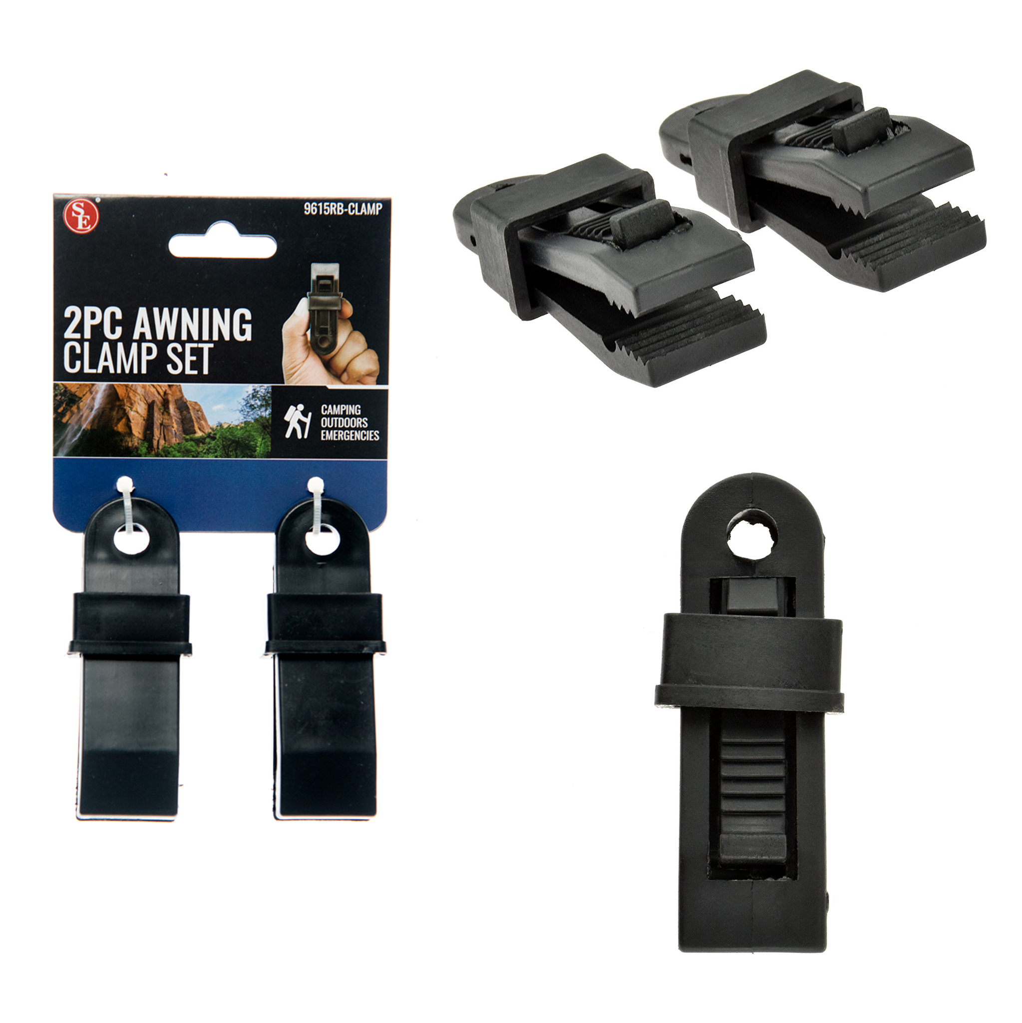 Awning Clamp - 2 Pack  (12 pc Clip Strip)