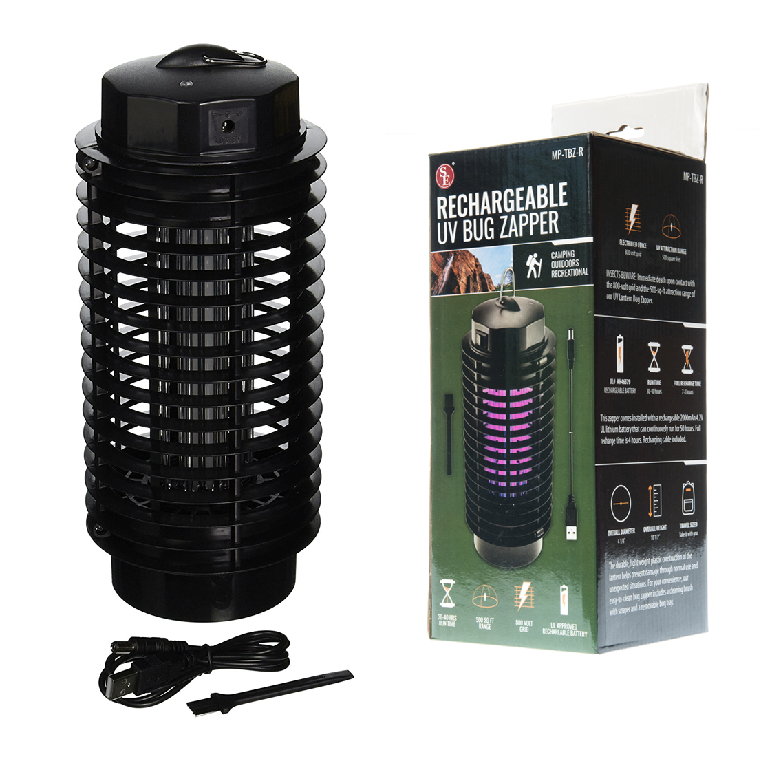 Rechargeable UV Bug Zapper - 50 hours (1 pc)