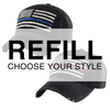 Blue and Red Thin Line Ball Cap (1 pc Refill)