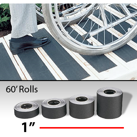 1 Inch Black Non-Skid Tape  (60 ft)