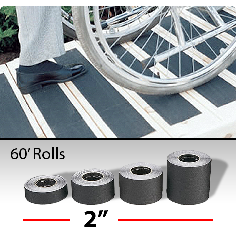 2 Inch Black Non-Skid Tape  (60 ft)