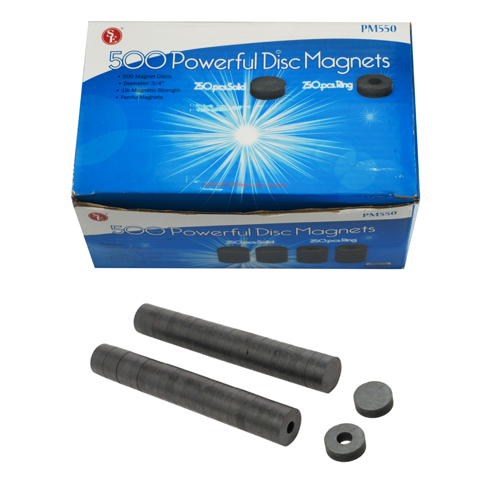 500 pc 3/4" Ferrite Magnets (500 pc Display)