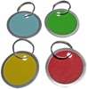 1-1/4" Metal Rim Tag - Assorted Colors (100 pc DISPLAY)