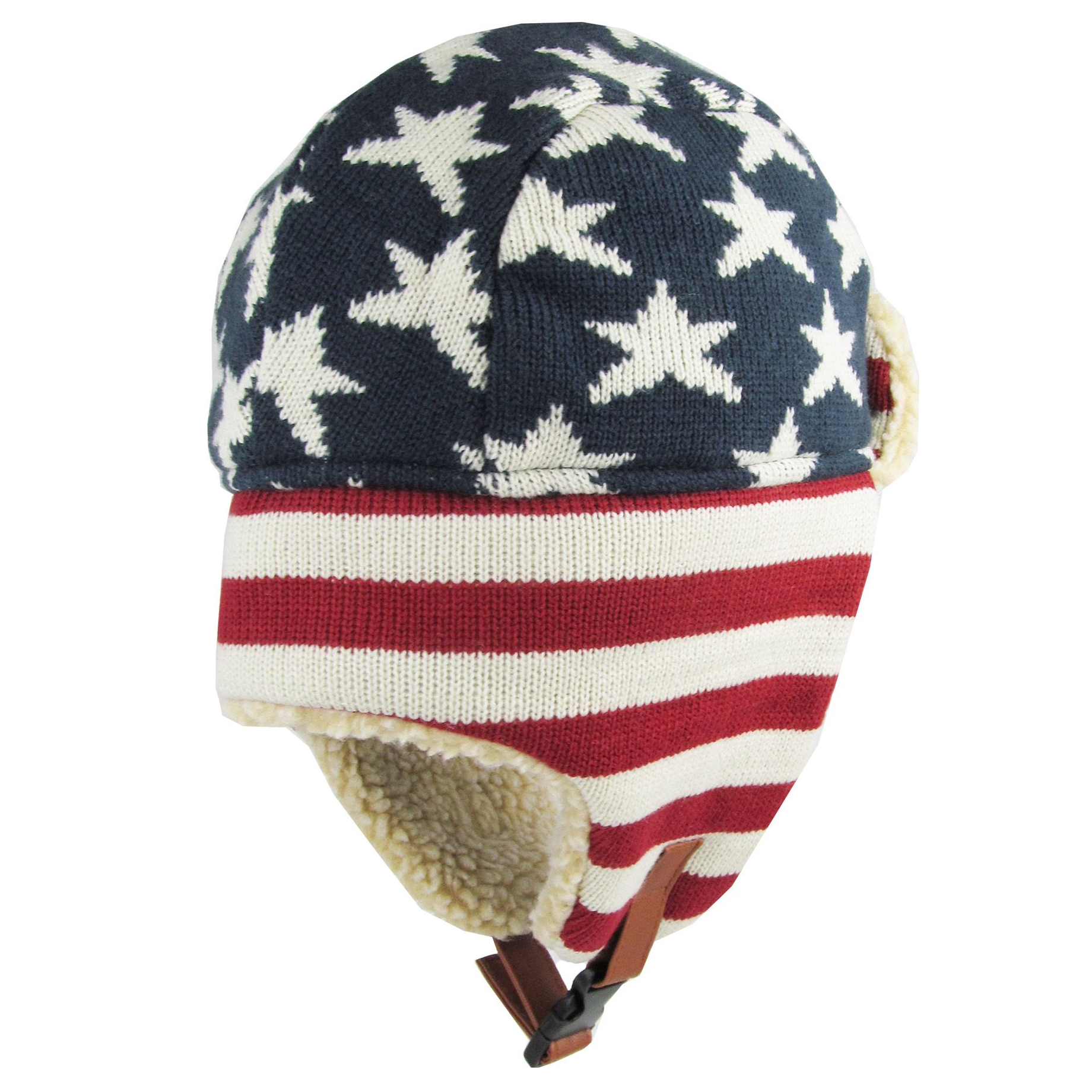 American Flag Trapper Winter Cap (6 pc Clip Strip)