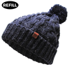 POMPOM - Wool Blend Winter Beanie (1 pc REFILL)