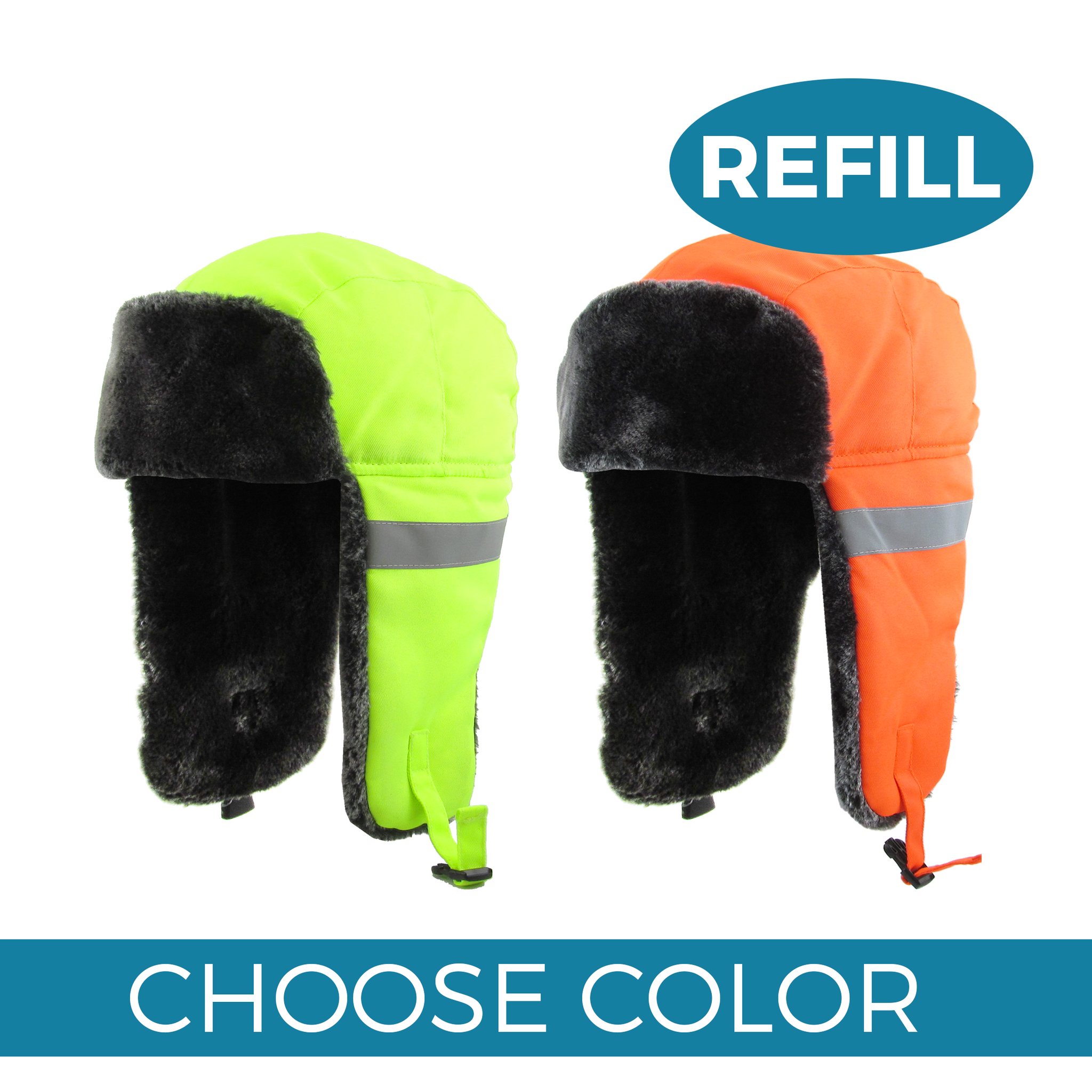 Safety Reflective Trapper Winter Hat (1 pc Refill)