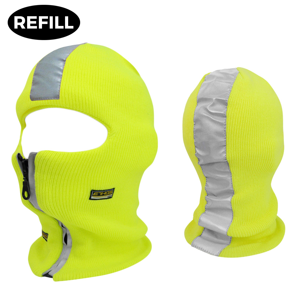 Safety Reflective Zipper Winter Mask (1 pc REFILL)