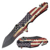 USA Worn Flag Pocket Knife (1 pc)